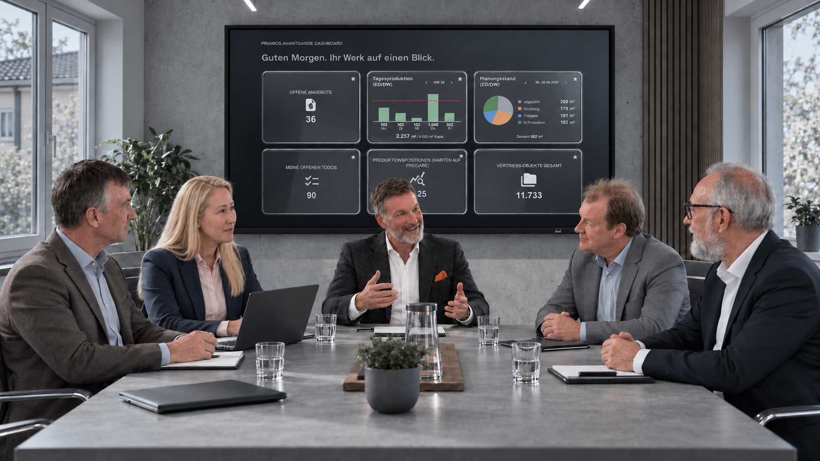 Das Team von GTSdata in einer Besprechung